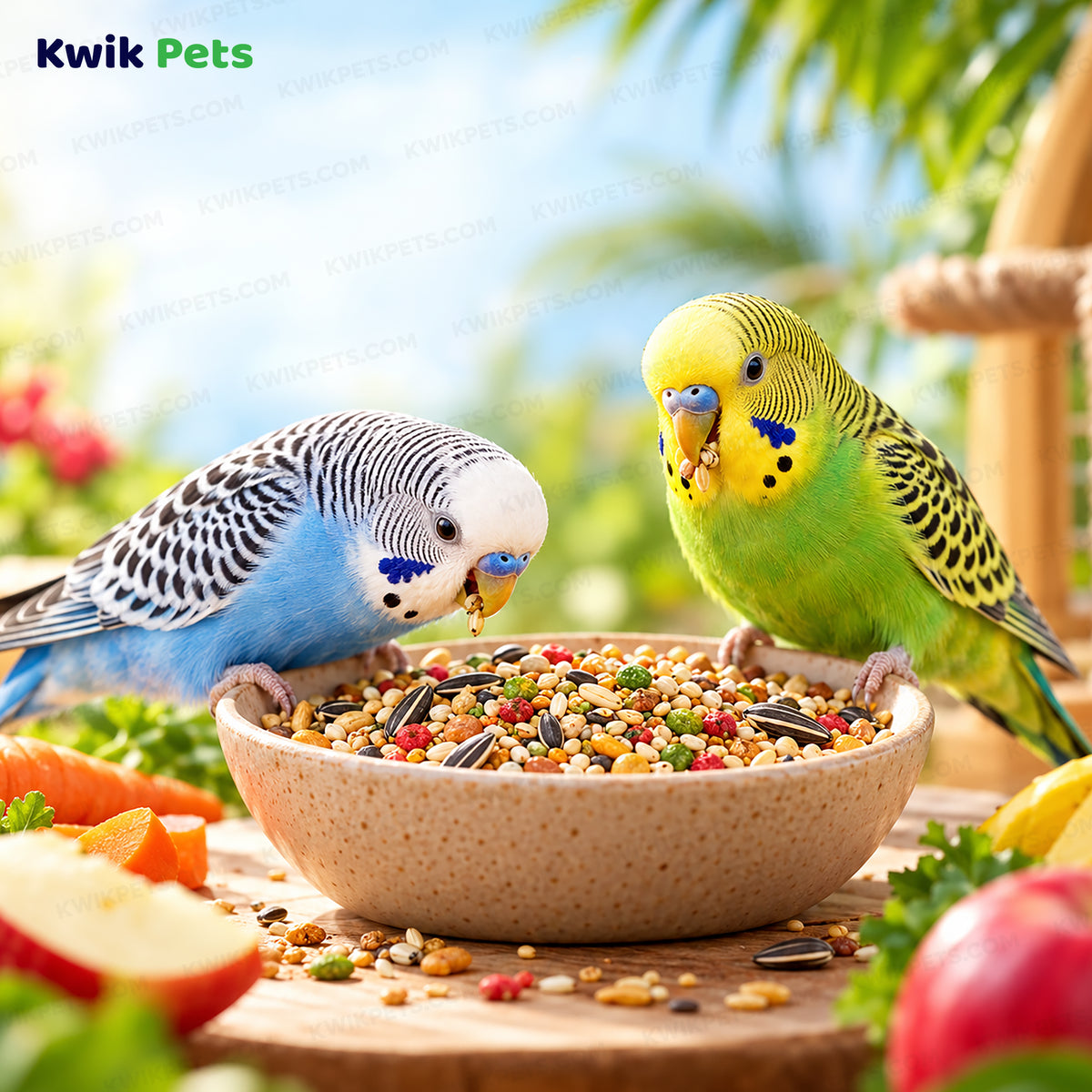 Lifestyle of Kaytee Fiesta Parakeet Food 4.5-lb