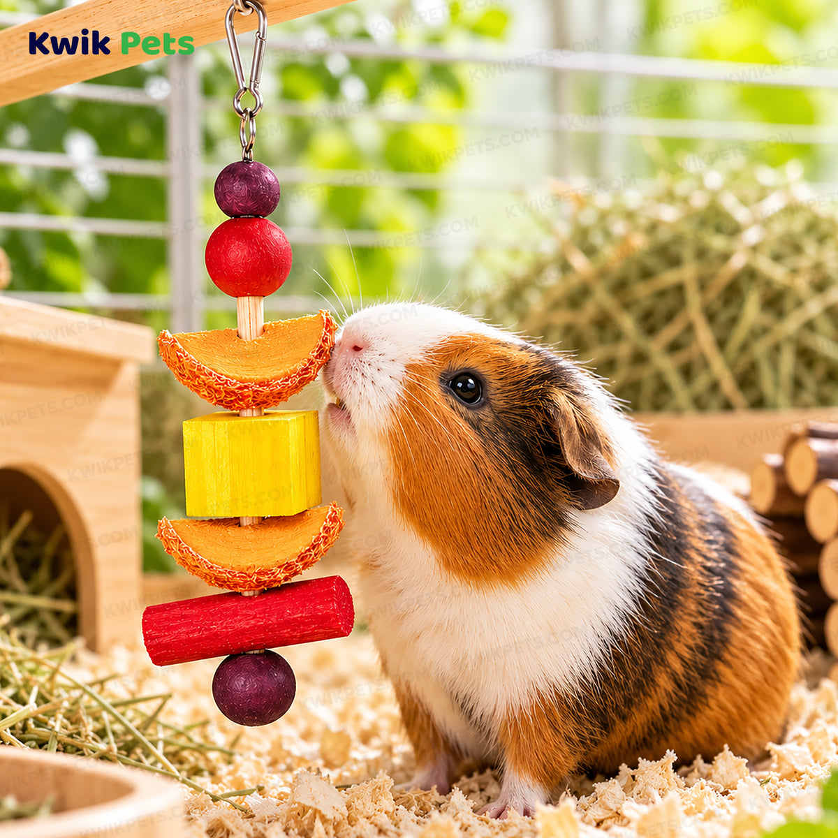 Lifestyle of Kaytee Perfect Chews Guinea Pig Toy 1 in X 2.5 in X 9.3 in