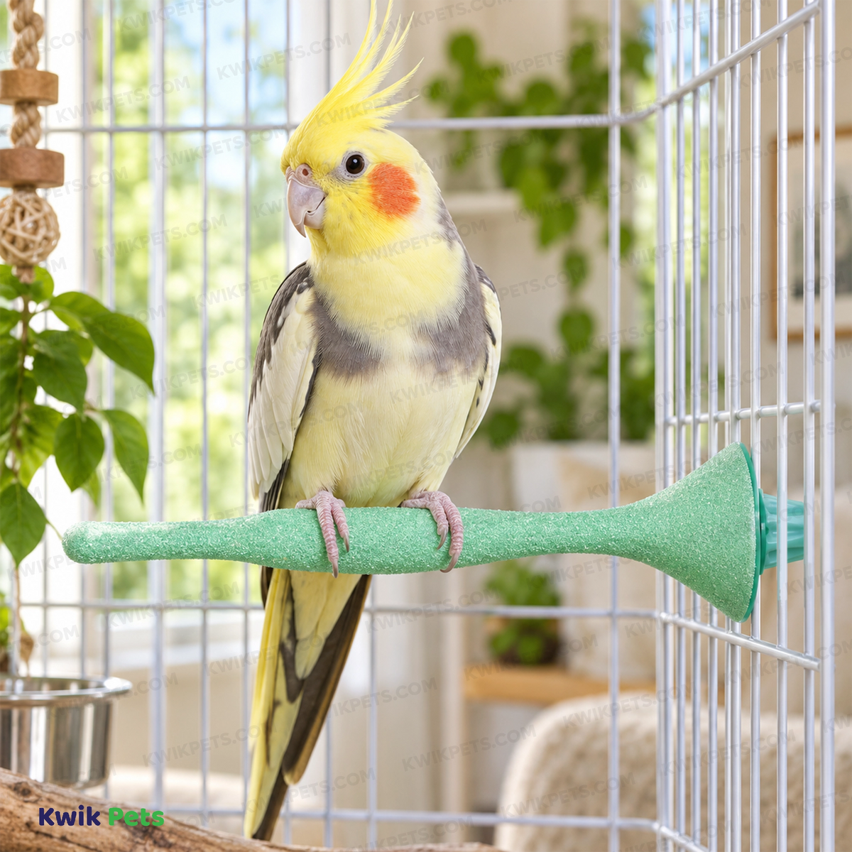 Lifestyle of JW Pet Sand Perch for Bird Assorted Regular