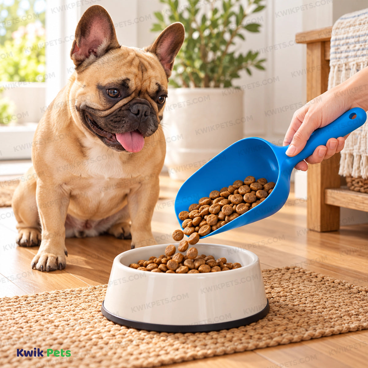 Lifestyle of Van Ness Plastics Pet Food Scoop Assorted Large