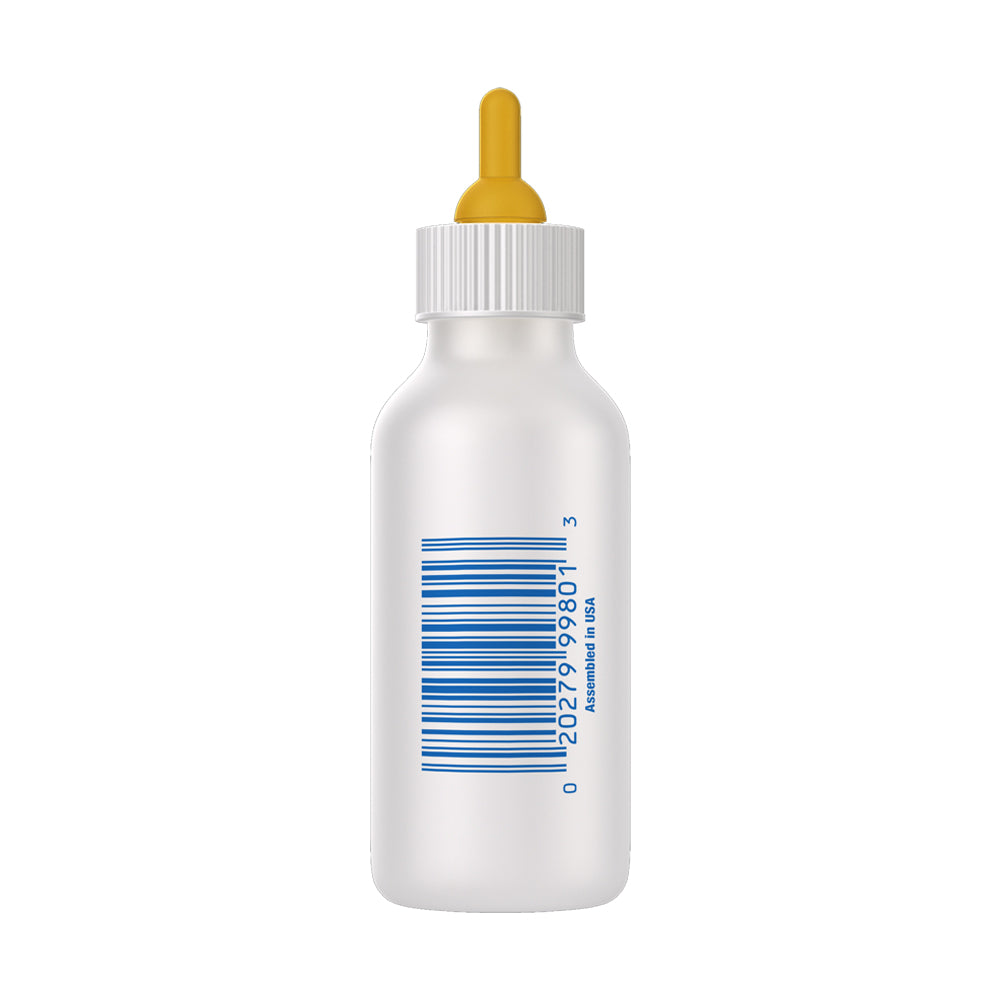 Back of PetAg Nurser Bottle 2-oz