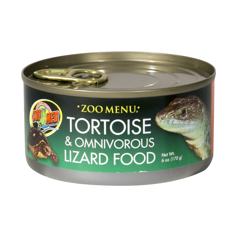 Front of Zoo Med Tortoise & Omnivorous Lizard Wet Food 6-oz