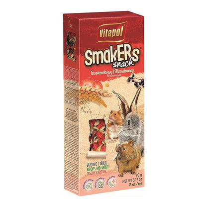 Front of A & E Cage Vitapol Smakers Small Animal Treat Stick Strawberry 2 Count