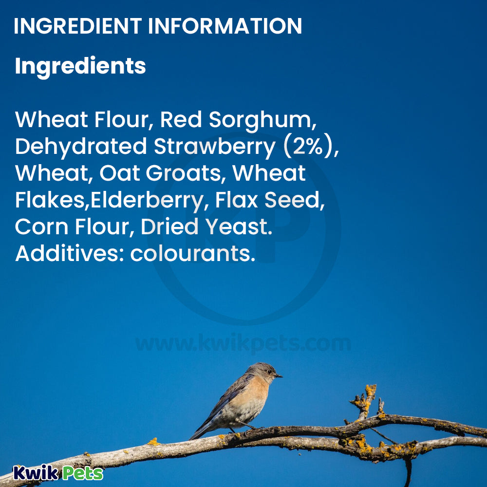 Ingredients info of A & E Cages Vitapol Smakers Small Animal Treat Stick Strawberry, 2 ct