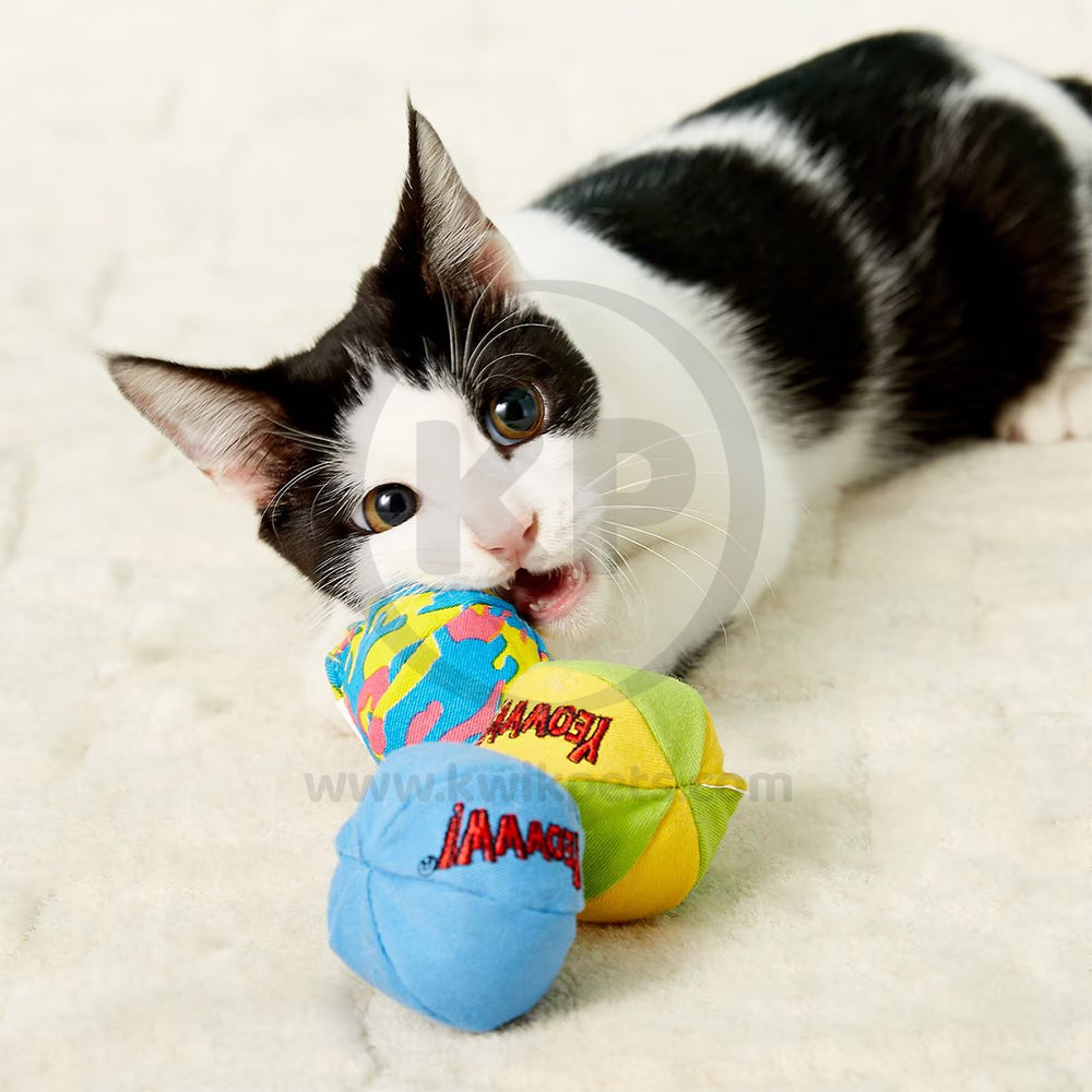 LifeStyle of Yeowww! My Cats Balls Catnip Toy Multicolor 3 Count 2-in