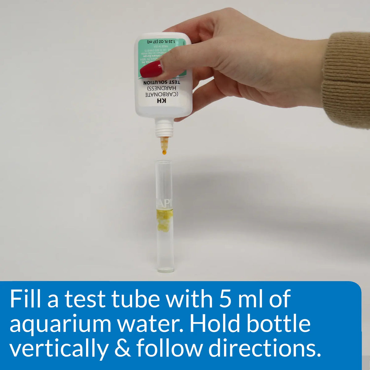Usages Directions of API KH Carbonate Hardness Test Kit for Freshwater & Saltwater Aquarium