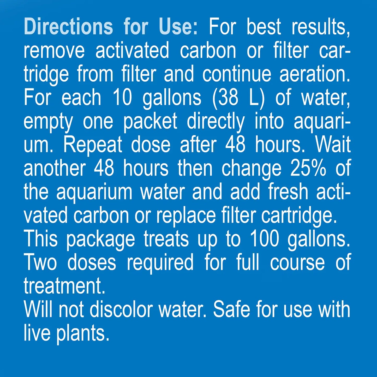 Usages Directions of API General Cure Fresh & Saltwater Powder Medication 10 Count