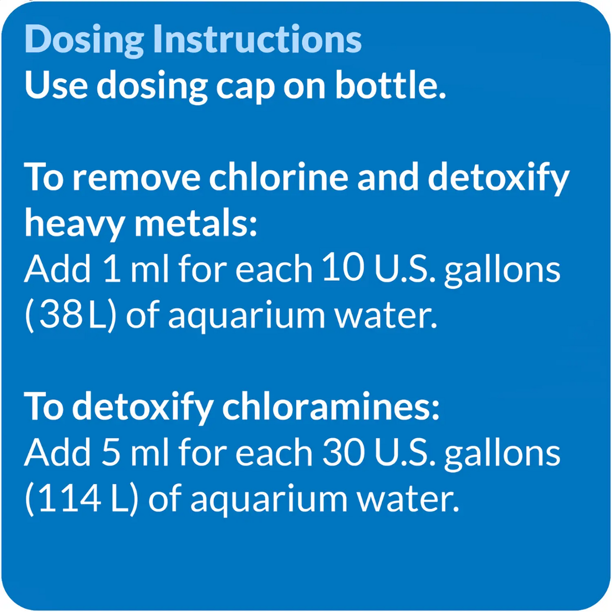 Usage of API Tap Water Conditioner 32-oz