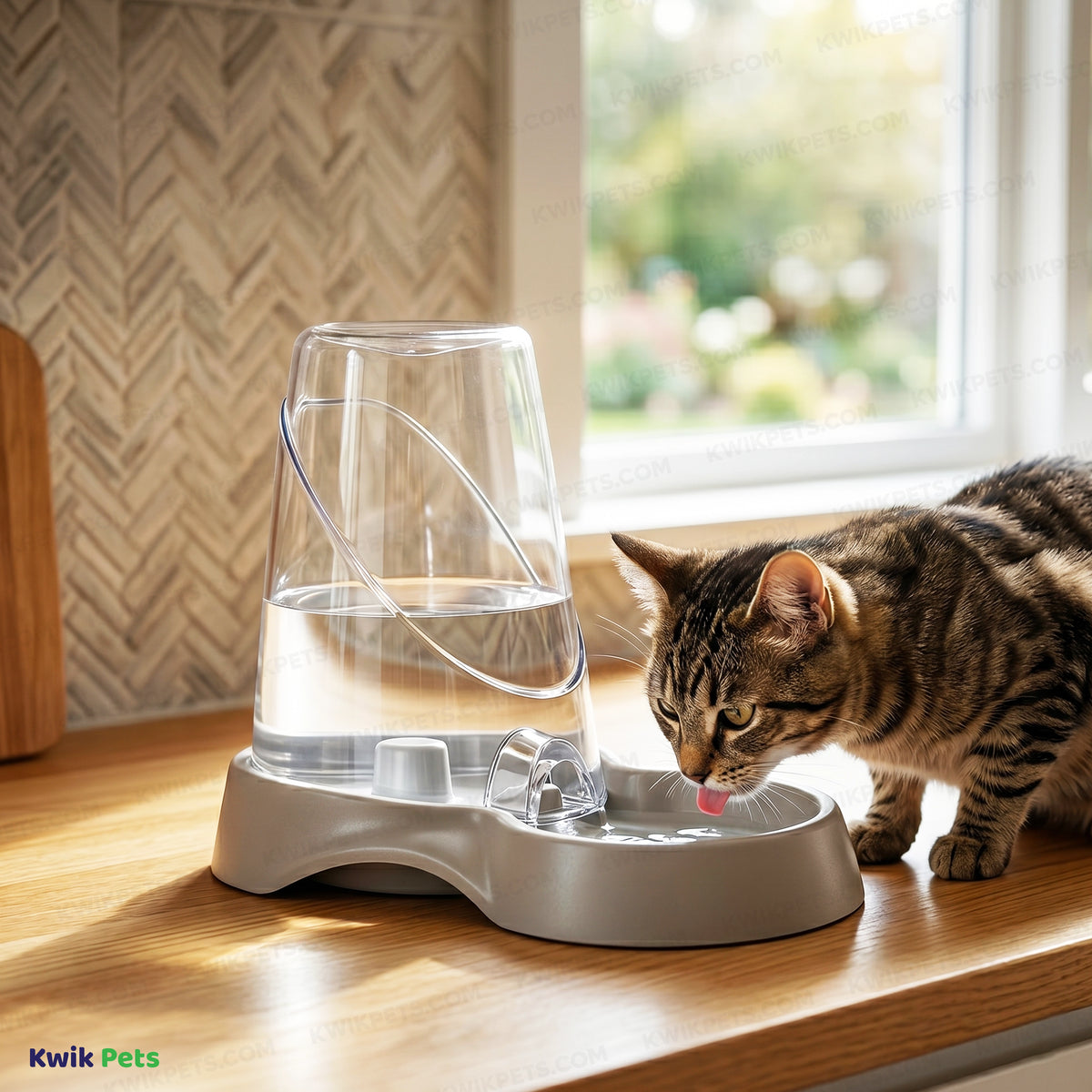 Lifestyle of Van Ness Plastics Auto Pet Feeder Assorted Small 3-lb