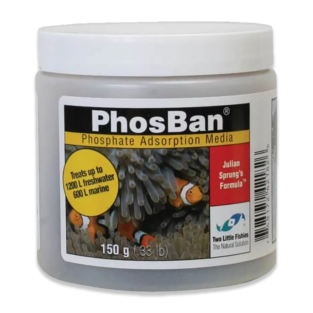 Front of Two Little Fishies PhosBan Phosphate Adsorption Media 150g