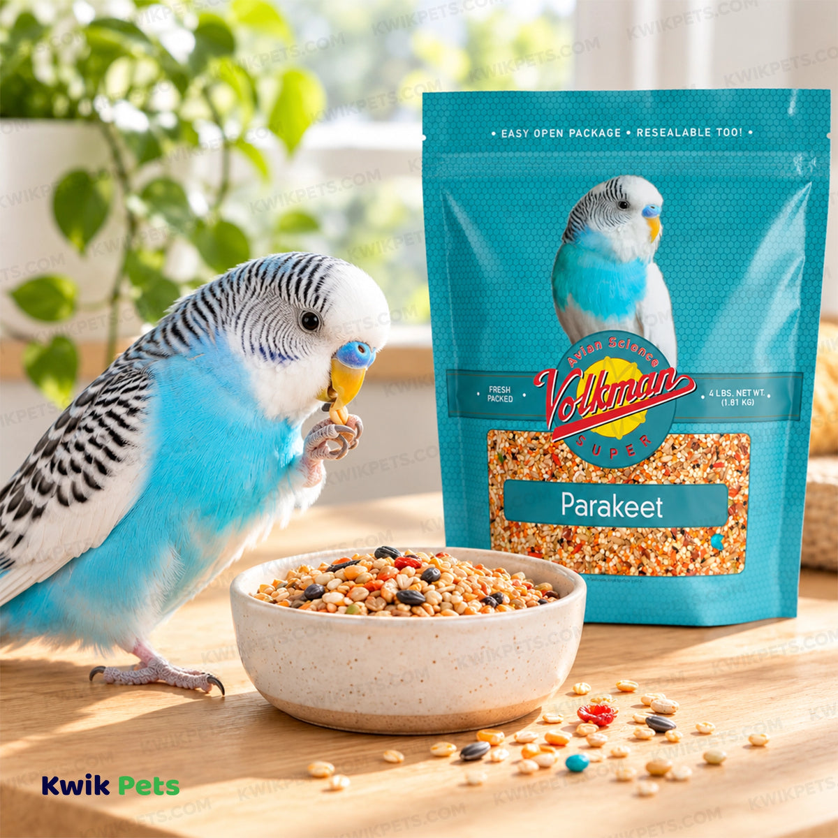 Lifestyle of Volkman Seed Company Avian Science Super Parakeet Bird Treat 4-lb