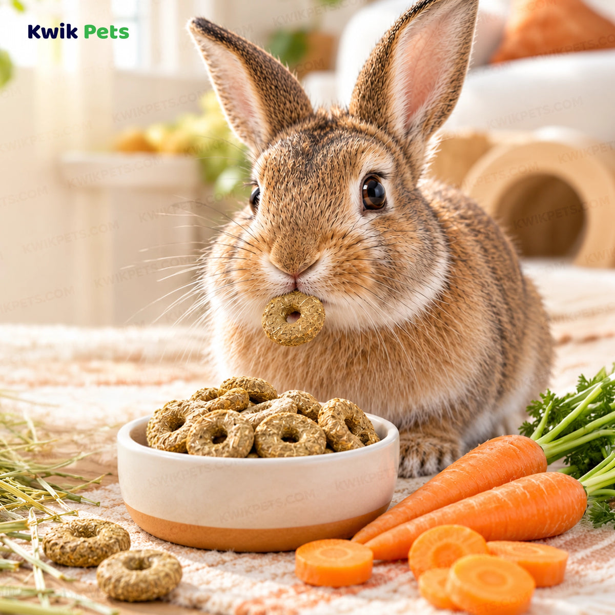 Lifestyle of Science Selective Naturals Country Loops with Carrot & Timothy Hay Rabbit Treats 2.8-oz