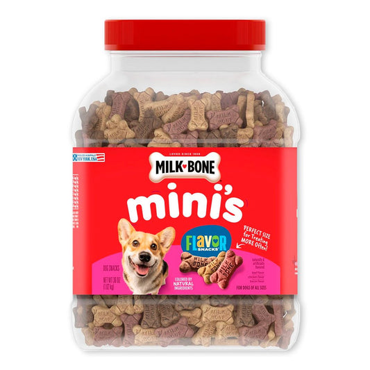 Milk-Bone Flavor Snacks Dog Treats Mini, 36-oz