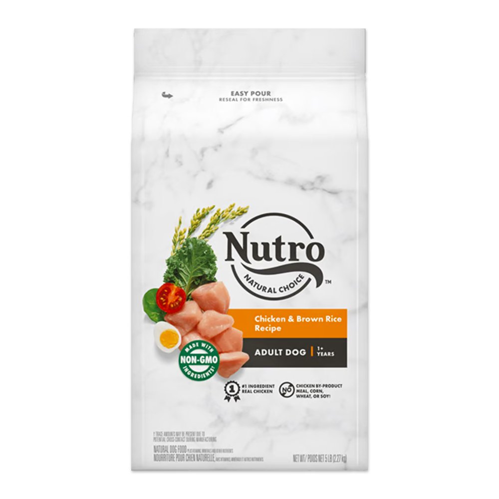 Nutro Products Natural Choice Adult Dry Dog Food Chicken & Brown Rice, 5-lb, Nutro