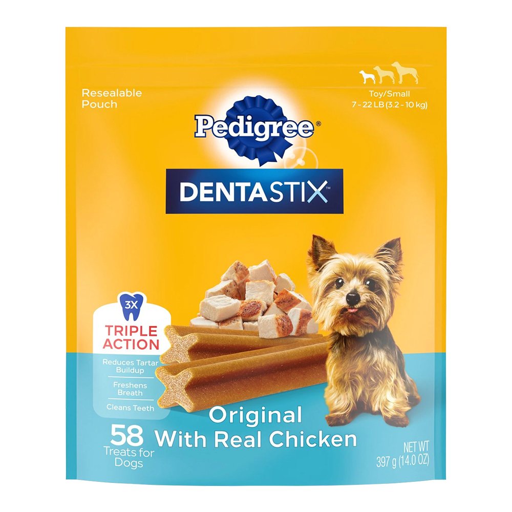 Pedigree DENTASTIX Dog Dental Treat Original w/Real Chicken, 58 ct