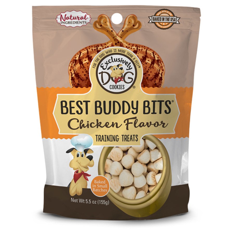 Exclusively Pet Best Buddy Bits Training Dog Treats Chicken 5.5 oz, Kwik Pets