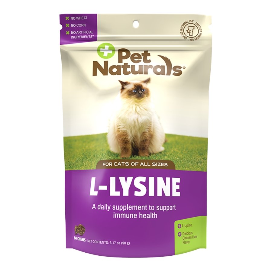 Pet Naturals L-Lysine Immune Support Soft Chews for Cats 60 Count 3.17-oz, Kwik Pets