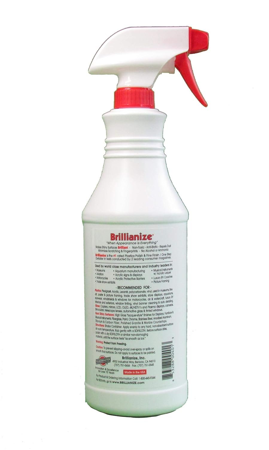 Brillianize Plastic Cleaner in Trigger Spray Bottle 32-oz, Kwik Pets