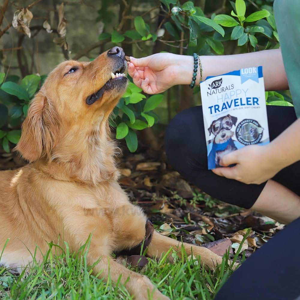 Ark Naturals Happy Traveler Bite Size Soft Chews for Dogs & Cats 75 Count 1.98-oz, Kwik Pets