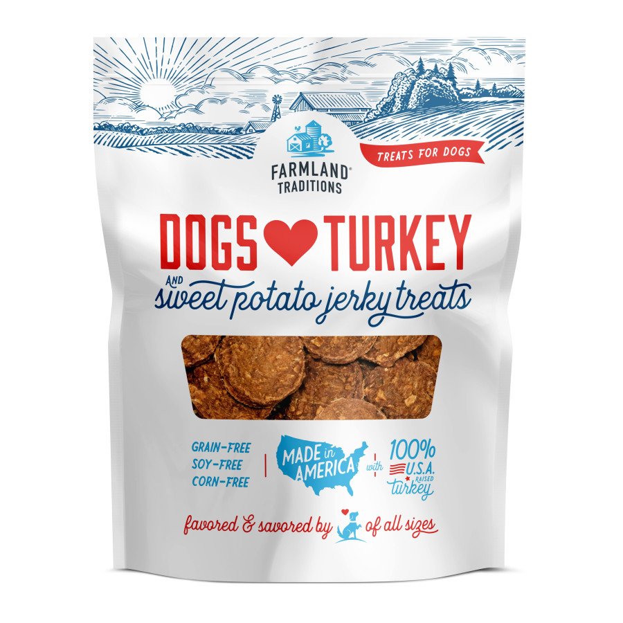 Farmland Traditions Dogs Love Turkey & Sweet Potato Dog Treats 48-oz, Kwik Pets