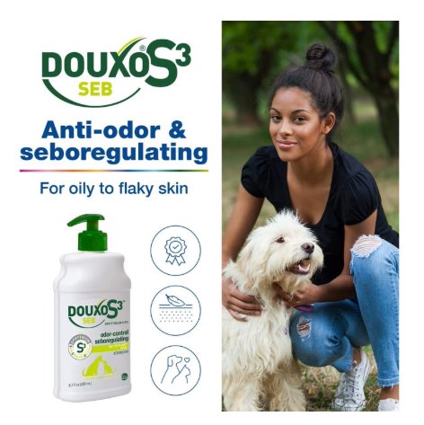 Ceva Douxo S3 SEB Odor-Control Seboregulating Dog & Cat Shampoo 6.7-oz