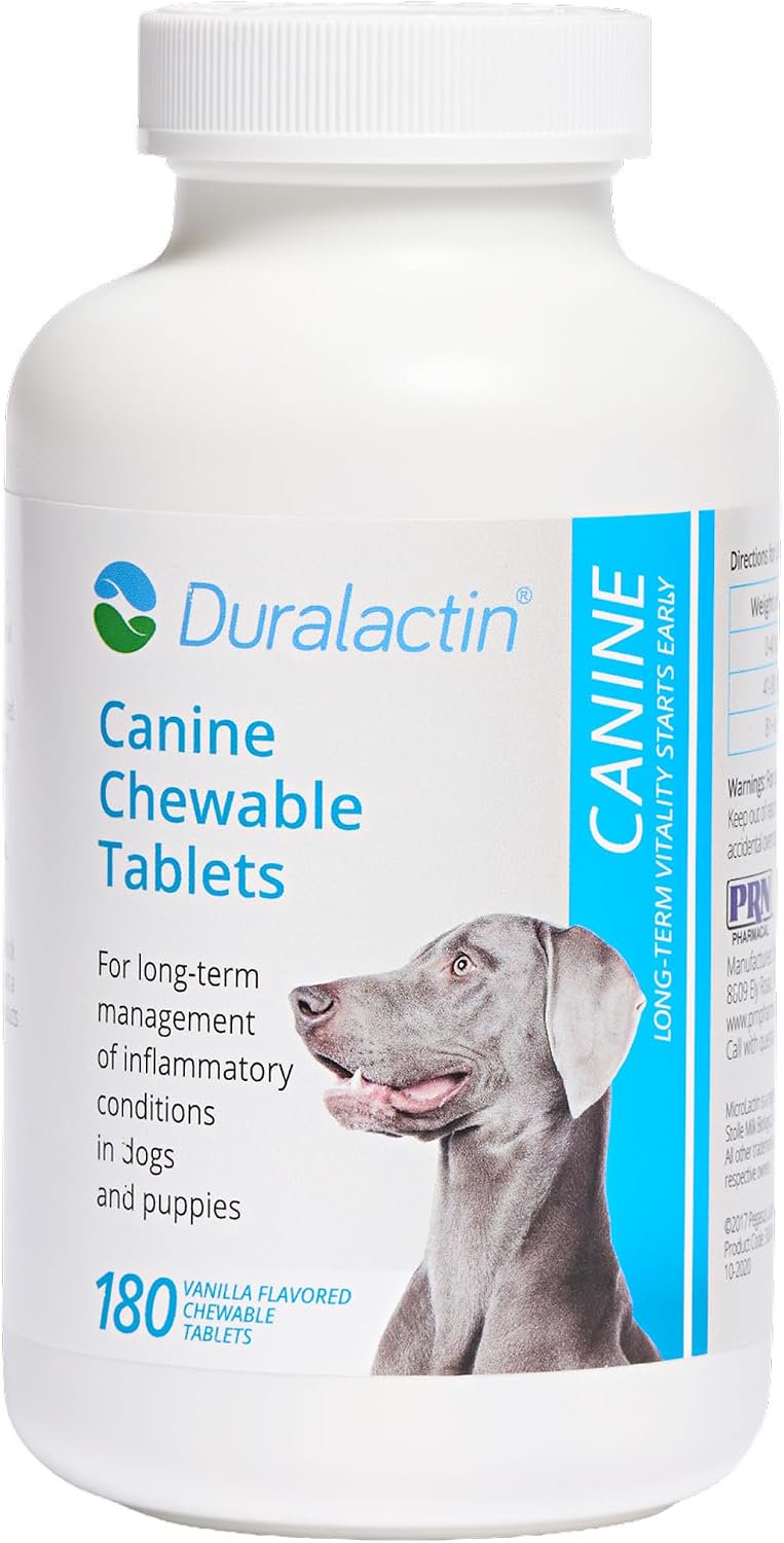 PRN Pharmacal Duralactin Canine Chewable Vanilla Flavored Tablet Dog Supplement 180 Count