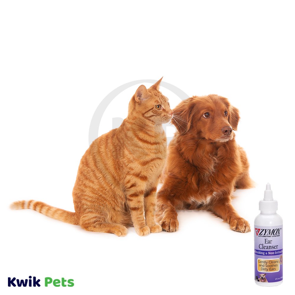 Cat and Dog Image of Zymox Ear Cleanser 4-oz