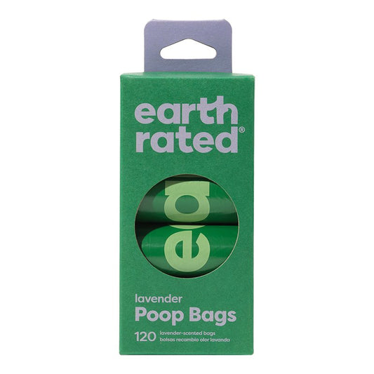 Earth Rated Poop Bag Dog Lavendar 8 Roll 120ct, Earth Rated