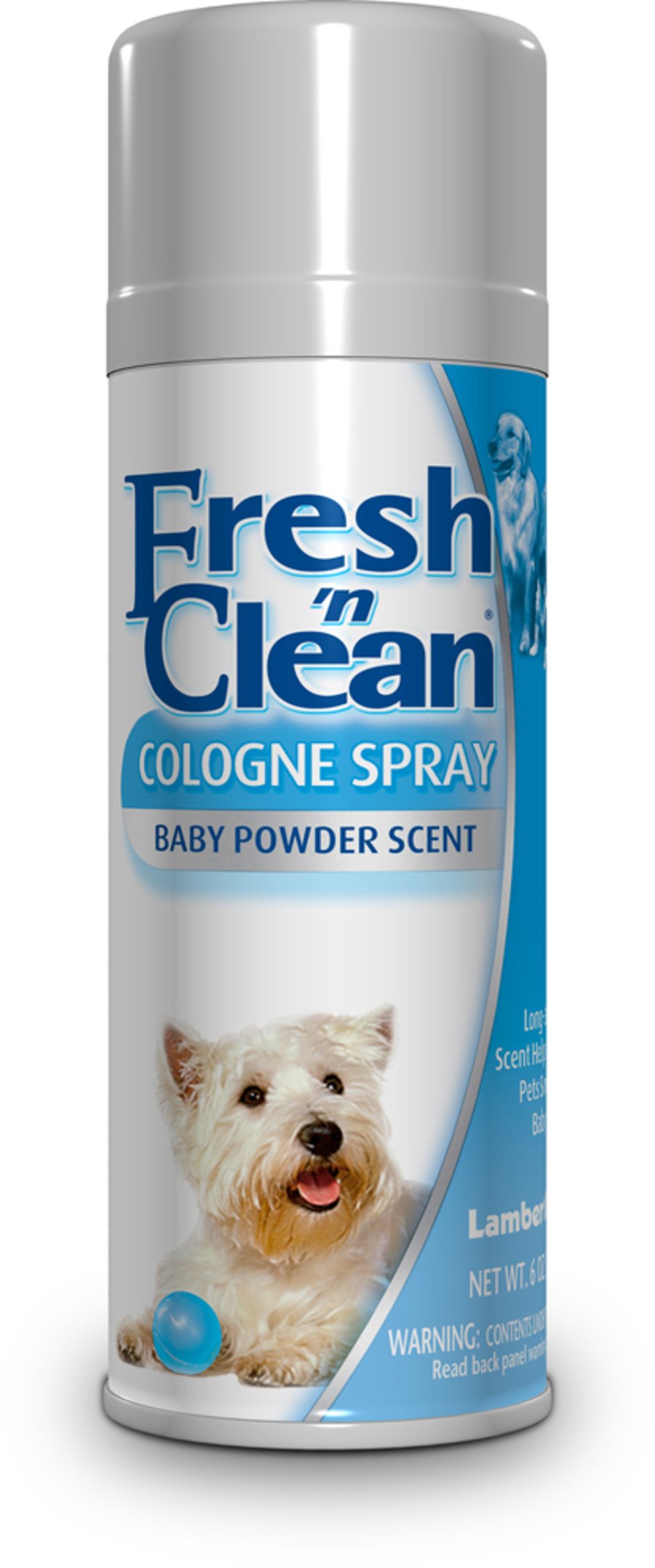 Fresh ’n Clean Baby Powder Scent Cologne Spray for Dogs 6-oz, Kwik Pets