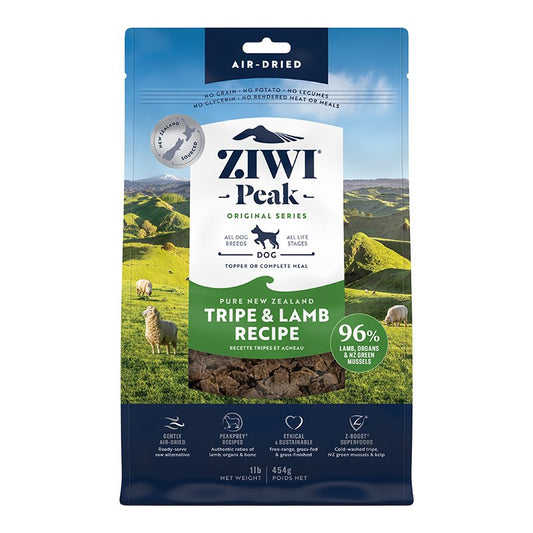 Ziwi Dog Air Dried Tripe & Lamb 16-oz, Ziwi