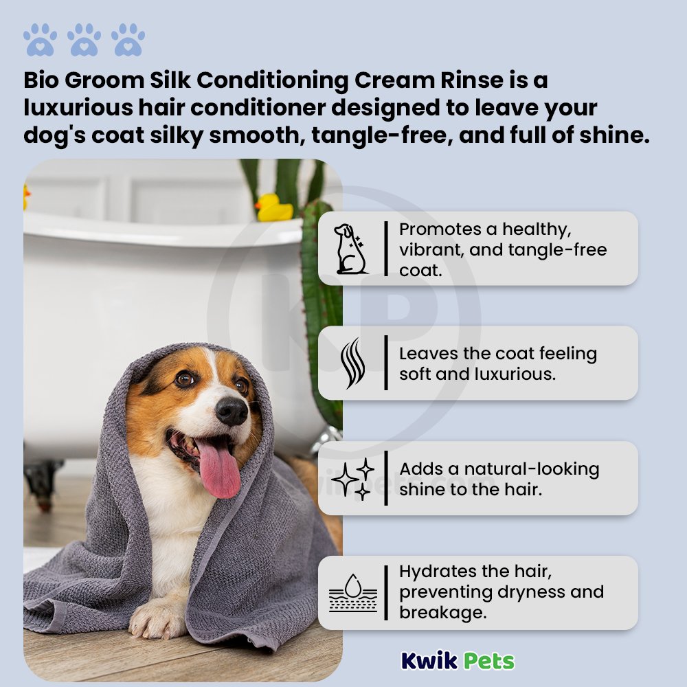 Features Image of Bio Groom Silk Conditioning Cream Rinse 12-oz