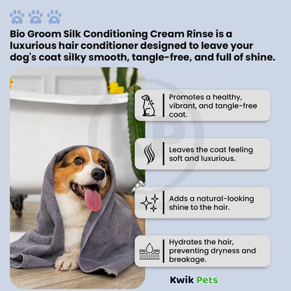 Features Image of Bio Groom Silk Conditioning Cream Rinse 12-oz