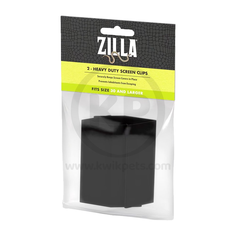Zilla Heavy Duty Screen Clips Large 30 Gal Kwik Pets