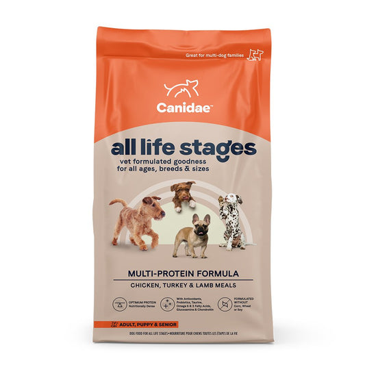 CANIDAE All Life Stages Multi-Protein Dry Dog Food Chicken, Turkey, Lamb & Fish Meal, 5-lb