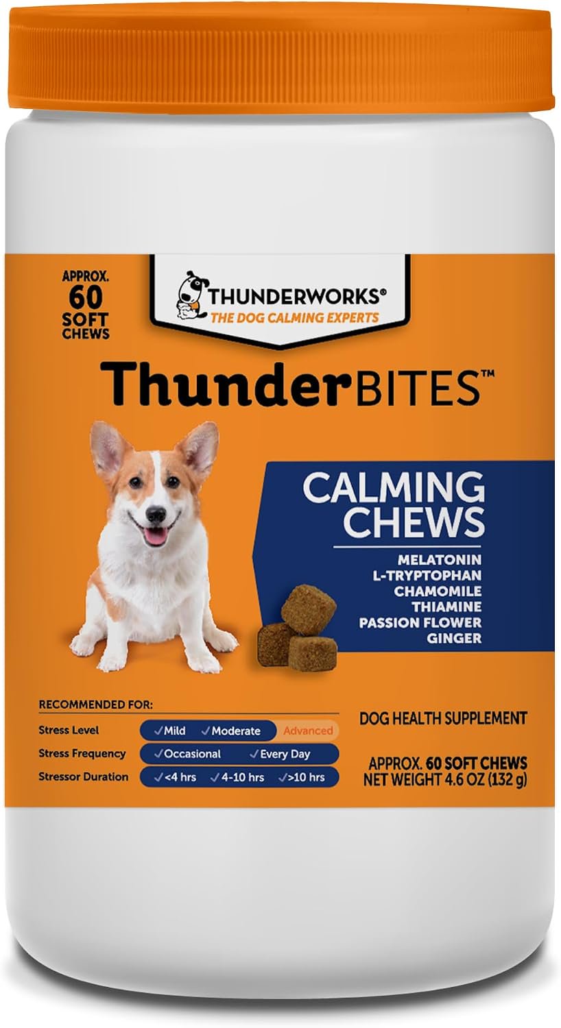 Ceva ThunderBites Melatonin Calming Chewys for Dogs 60 Count