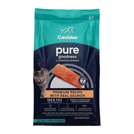 Canidae Pure Grain-Free Limited Ingredient Diet Dry Cat Food Sea Formula With Salmon, 10-lb