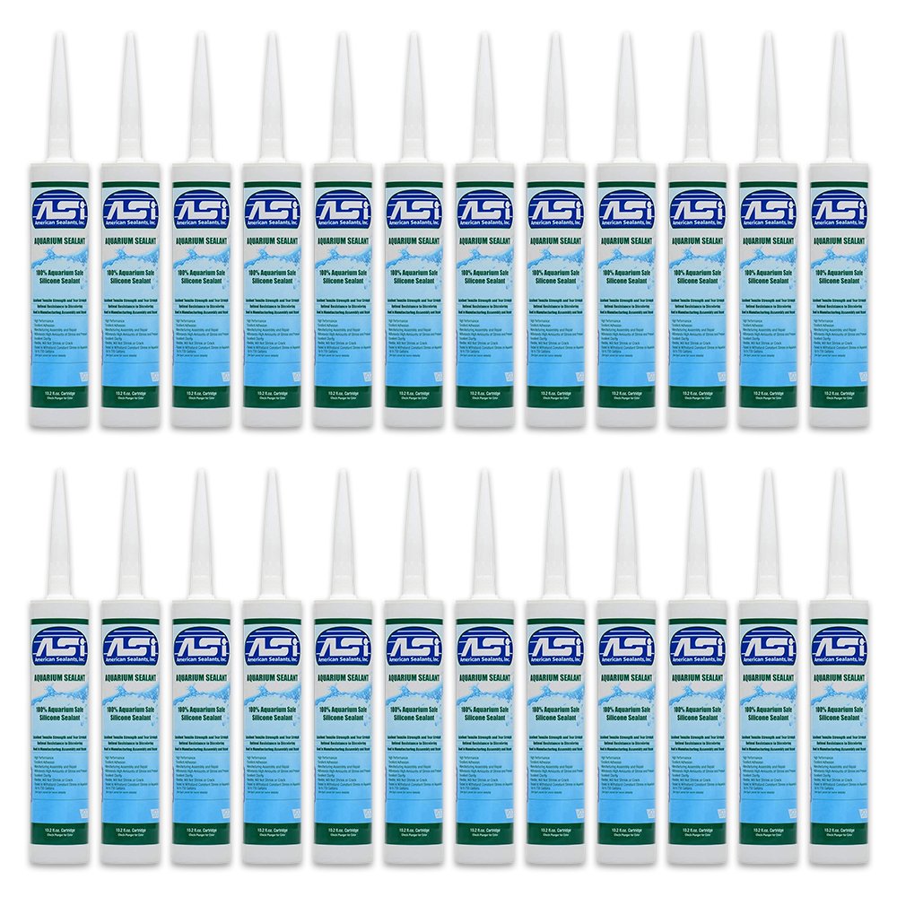 Buy ASI Aquarium Sealant Black Silicone 10.2Oz, 24Pk Kwik Pets