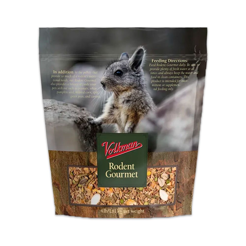 Volkman Seed Company Small Animal Rodent Gourmet Dry Food, 4-lb, Volkman