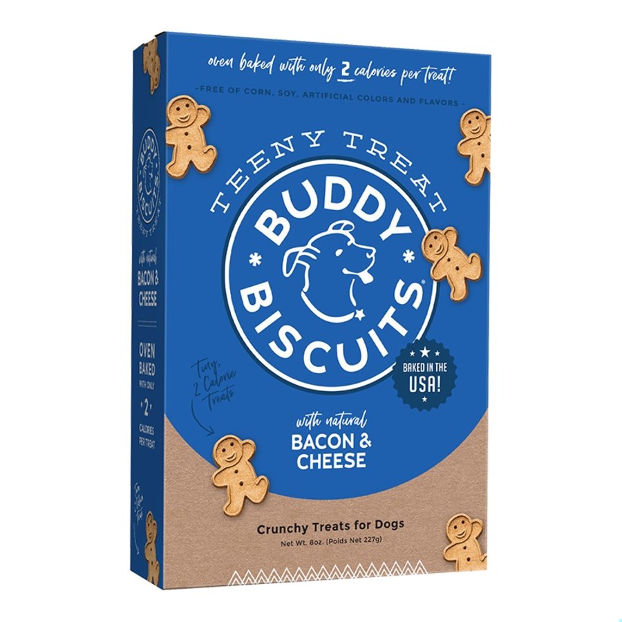 Cloud Star Buddy Biscuits Teeny Crunchy Dog Treats Bacon & Cheese 8-oz, Kwik Pets