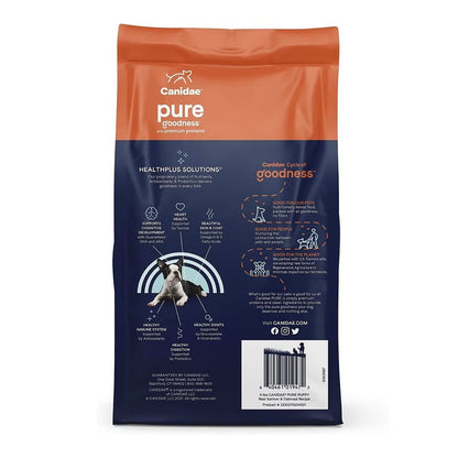 CANIDAE PURE Puppy with Wholesome Grains Dry Dog Food Salmon & Oatmeal, 4-lb