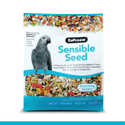 ZuPreem Sensible Seed Bird Food Parrots & Conures, 2-lb