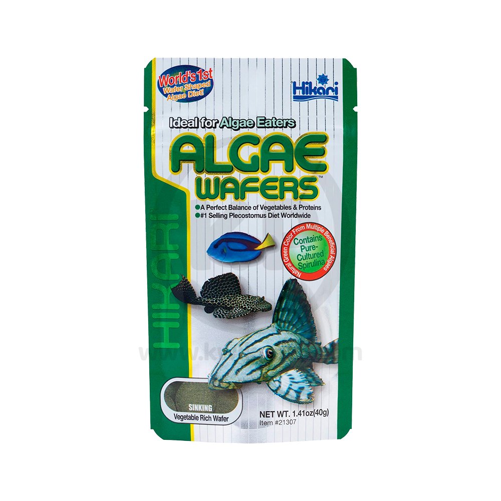 Hikari USA Algae Wafers Rapidly Sinking Wafer Fish Food, 1.41-oz, Hikari