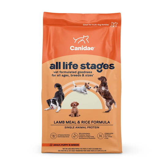 CANIDAE All Life Stages Dry Dog Food Lamb Meal & Rice, 5-lb