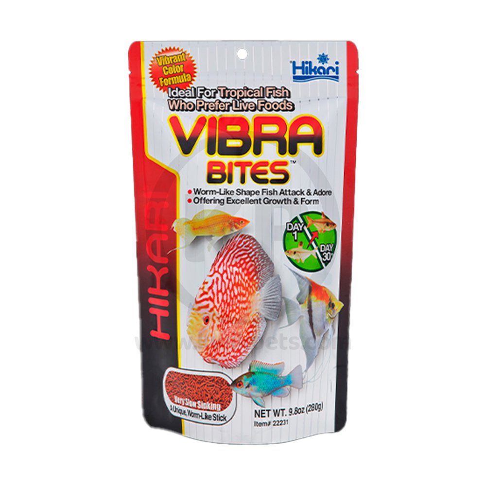 Hikari USA Vibra Bites Tropical Fish Food, 9.8-oz, Hikari