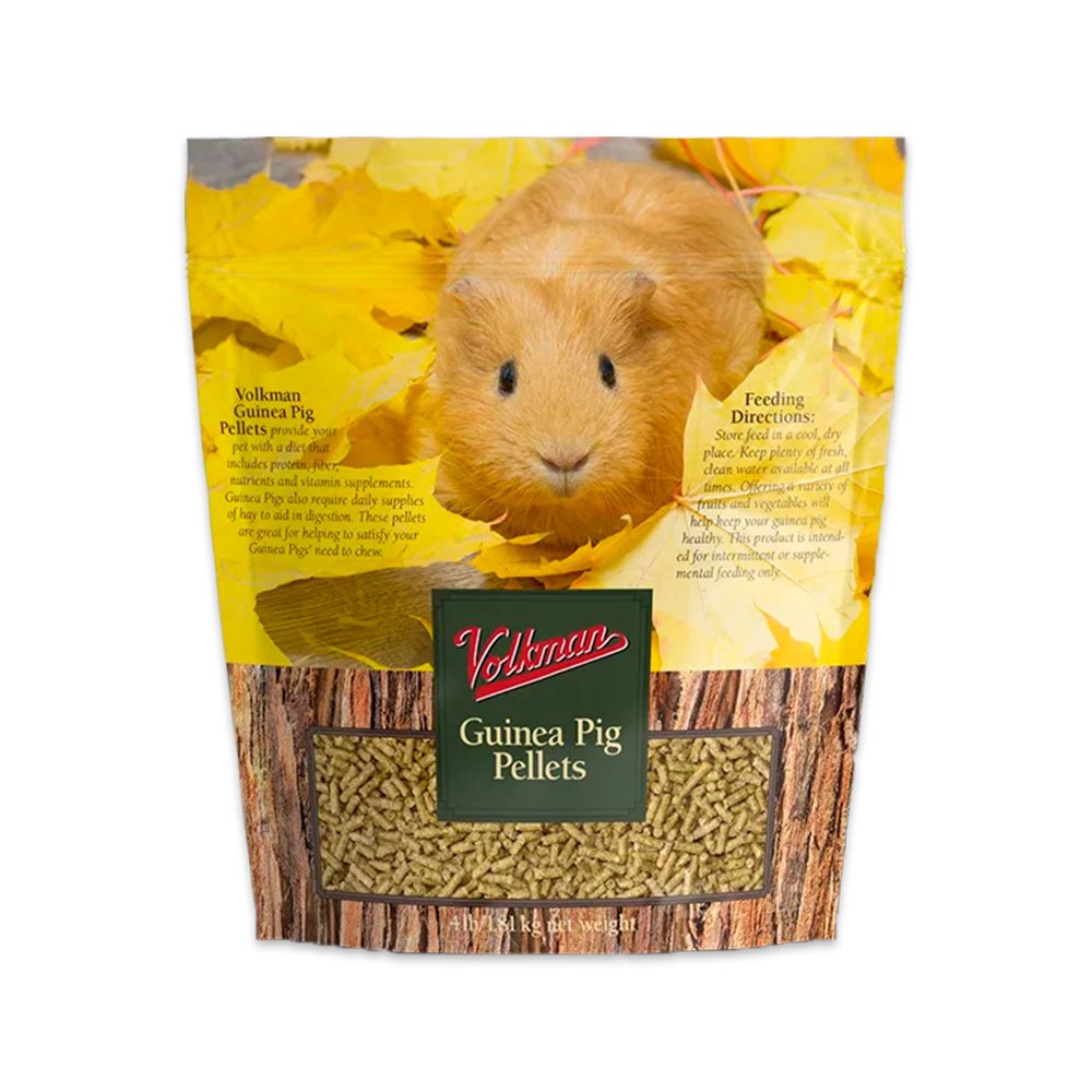 Volkman Seed Company Small Animal Guinea Pig Pellets Food 4-lb, Kwik Pets