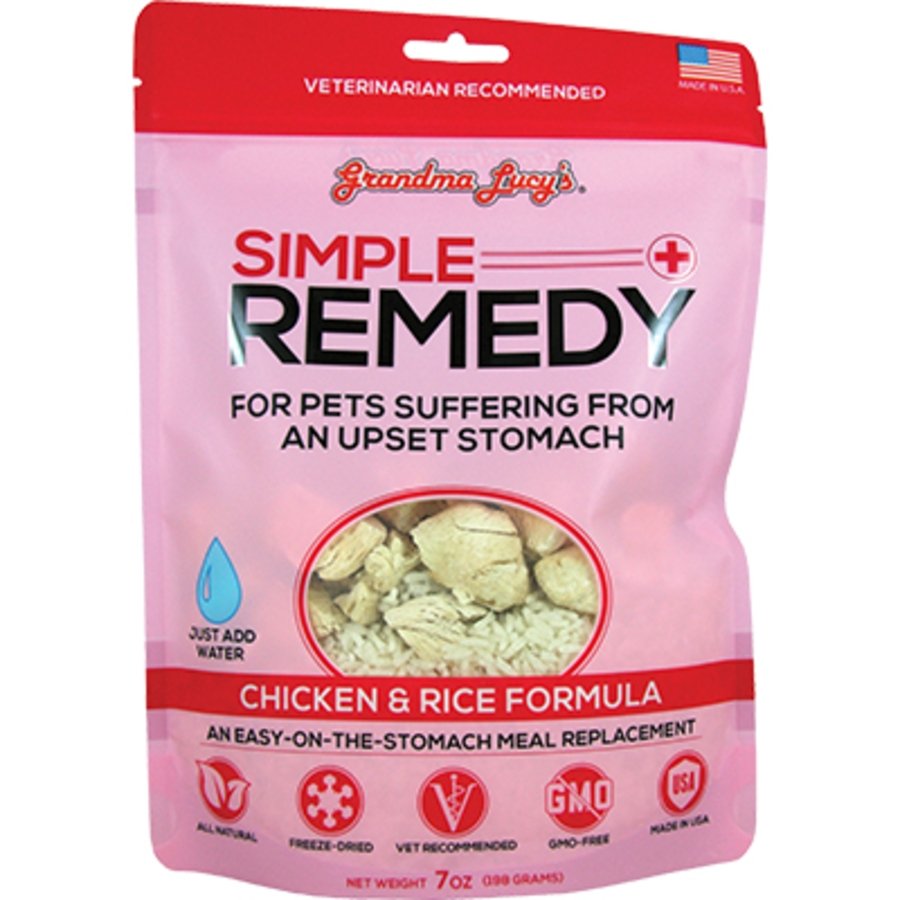 Grandma Lucy's Simple Replacement Anti-Diarrhea Freeze-Dried Dog & Cat Meal Replacement Chicken & Rice Formula 7-oz, Kwik Pets