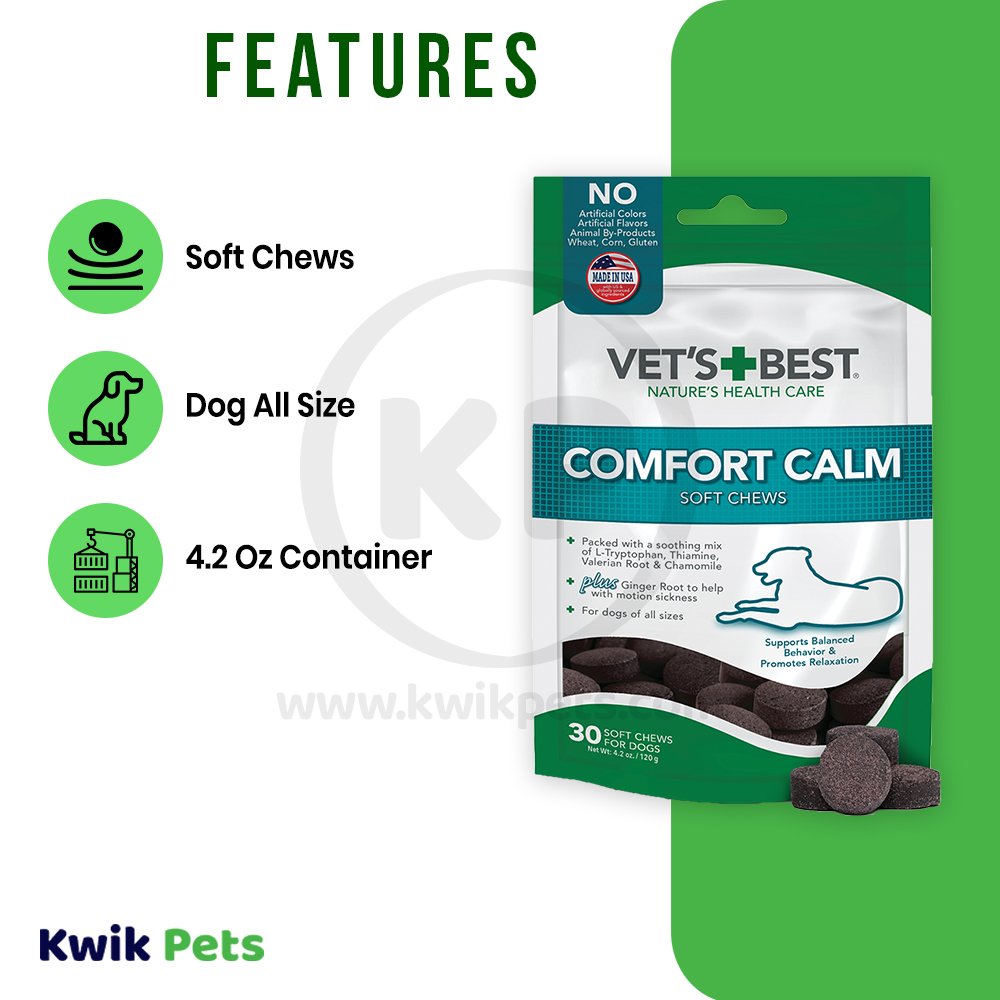 Vet's Best Comfort Calm Soft Chews 30ct, Vet's Best