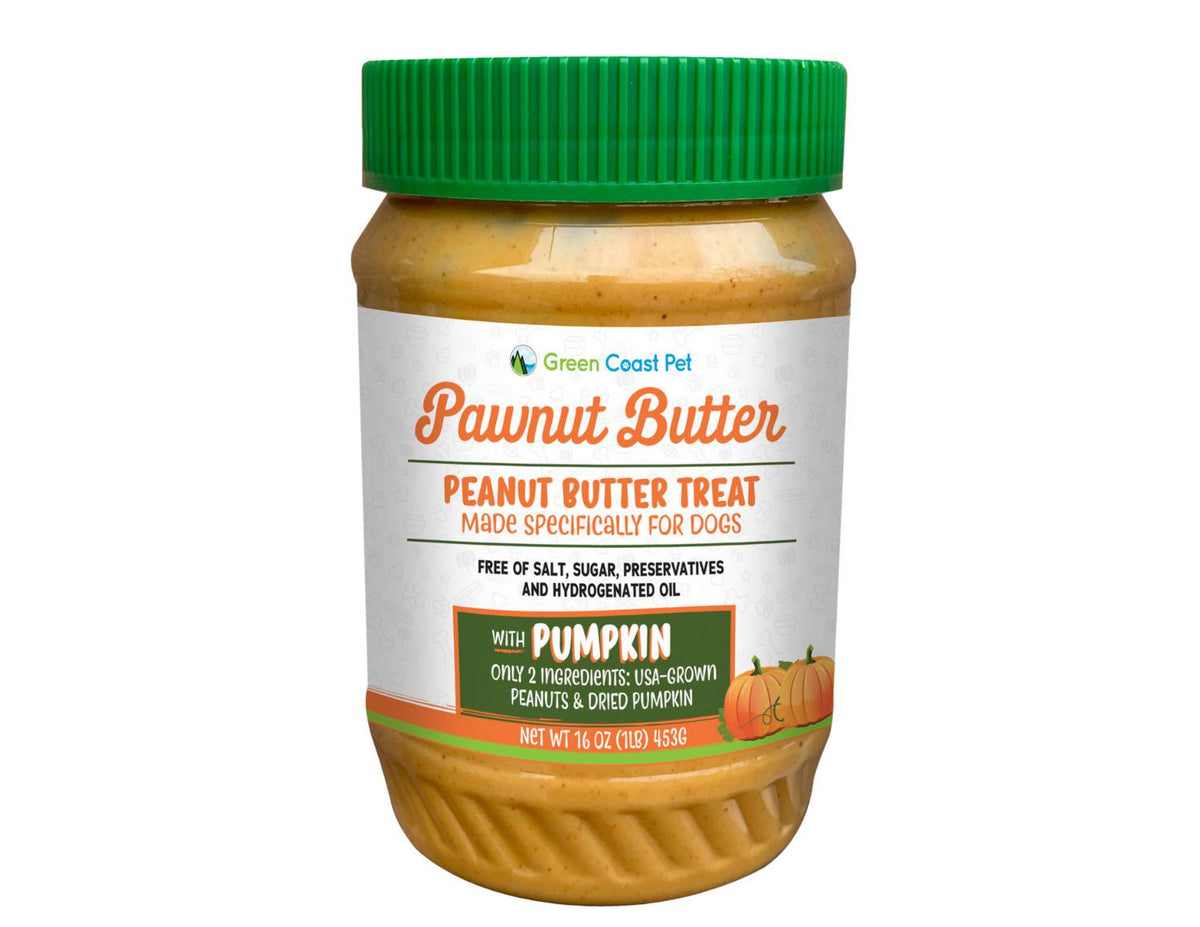 Green Coast Pet Pawnut Butter with Pumpkin Dog Treats 16-oz, Kwik Pets