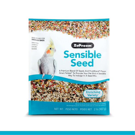 ZuPreem Sensible Seed Bird Food Medium Birds, 2-lb