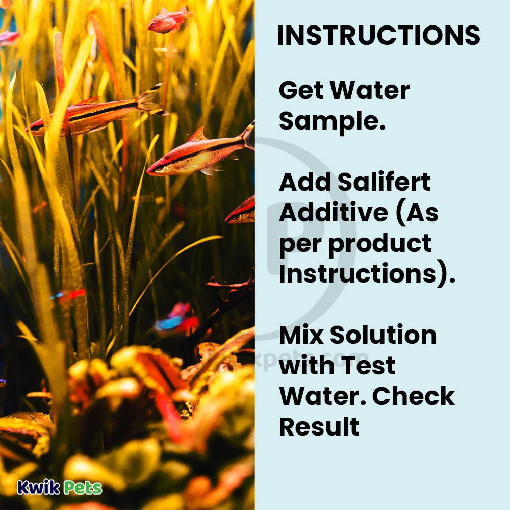 Salifert Carbonate Hardness & Alkalinity (KH/Alk) Profi-Test Kit 100-200 Tests, Kwik Pets